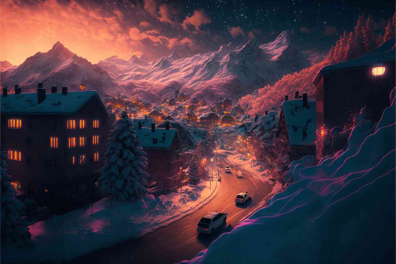 AI赋能：一键打造梦幻雪景照片生成技术
