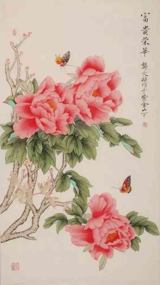 国色天香：AI绘画演绎牡丹花之美