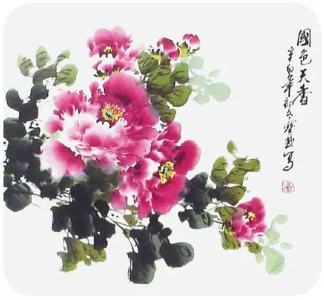 国色天香：AI绘画演绎牡丹花之美