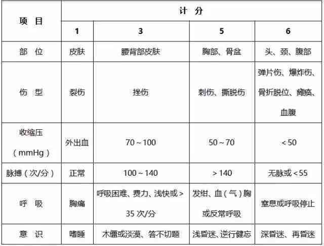 战时创伤分级与评估准则：分类标准与伤情判定策略