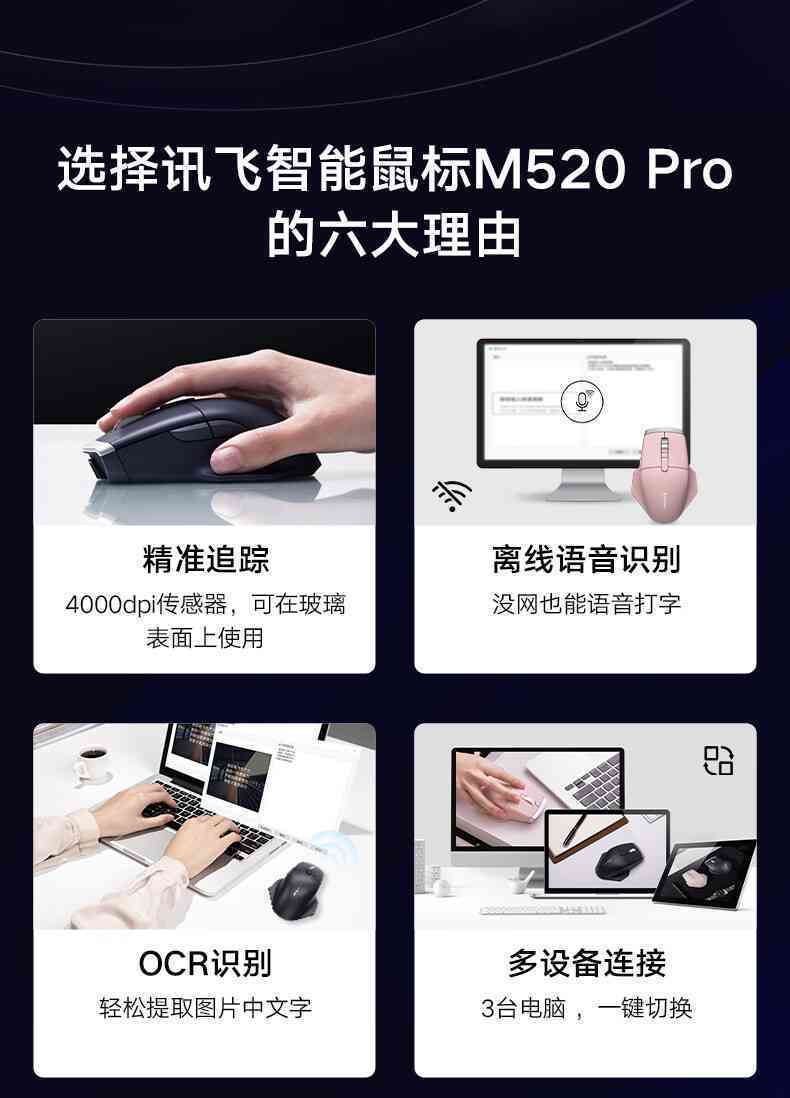 科大讯飞M520智能鼠标深度评测：功能、性能与使用体验全方位解析