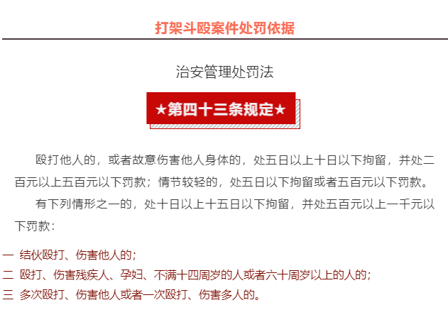 '打架斗殴报警后处理结果如何呈现'