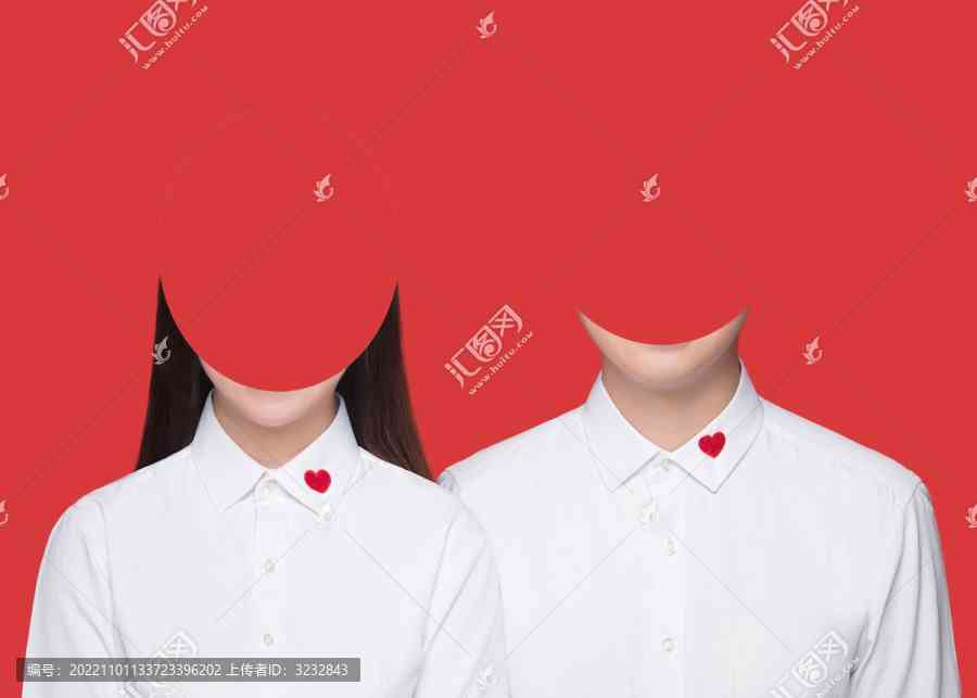 情侣证件照素材：高清模板与照片一键获取