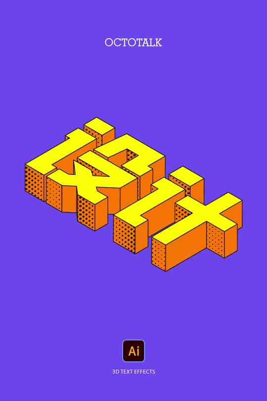 ai3d效果海报：教程与文字效果设计