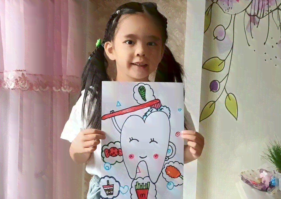 智能AI助力幼儿园儿牙齿健绘画活动