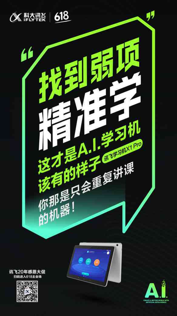 科大讯飞AI精准学招生文案