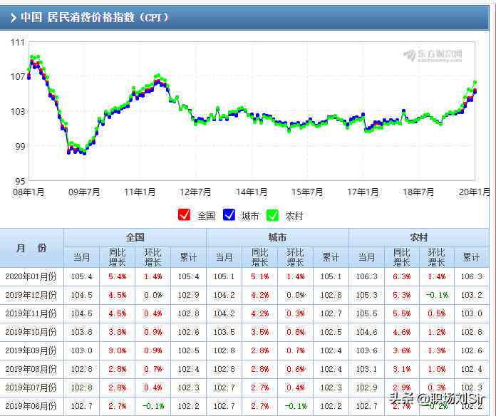 2019年度居民消费价格指数（CPI）年度报告与分析