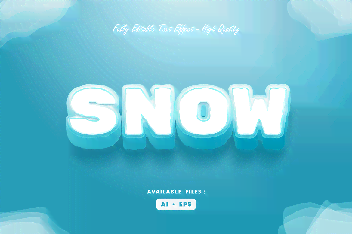 ai雪花字体文案 ai雪花字体文案
