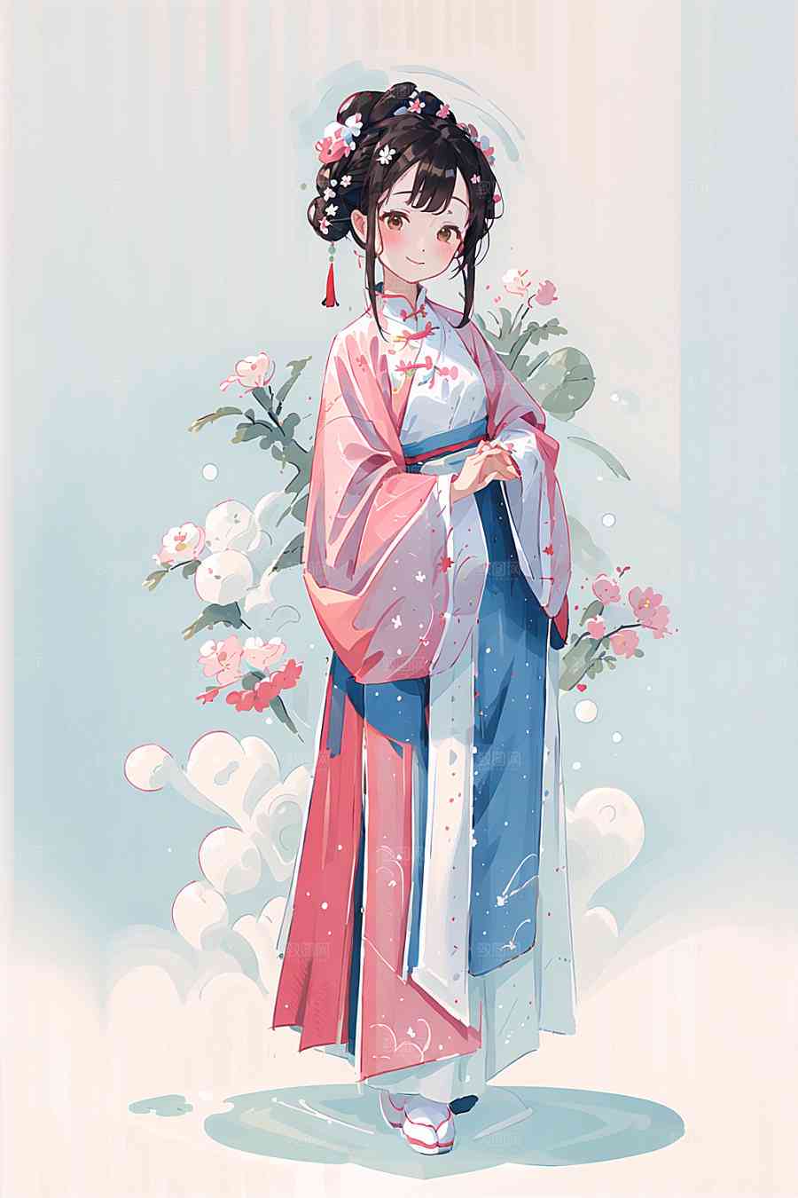 ai绘画古风人像文案：唯美古风画意人像教程，打造超级唯美人物绘画