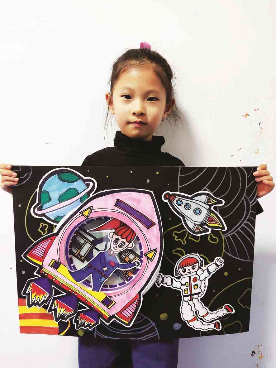 航空航天创意：综合手绘插画、作品及说明