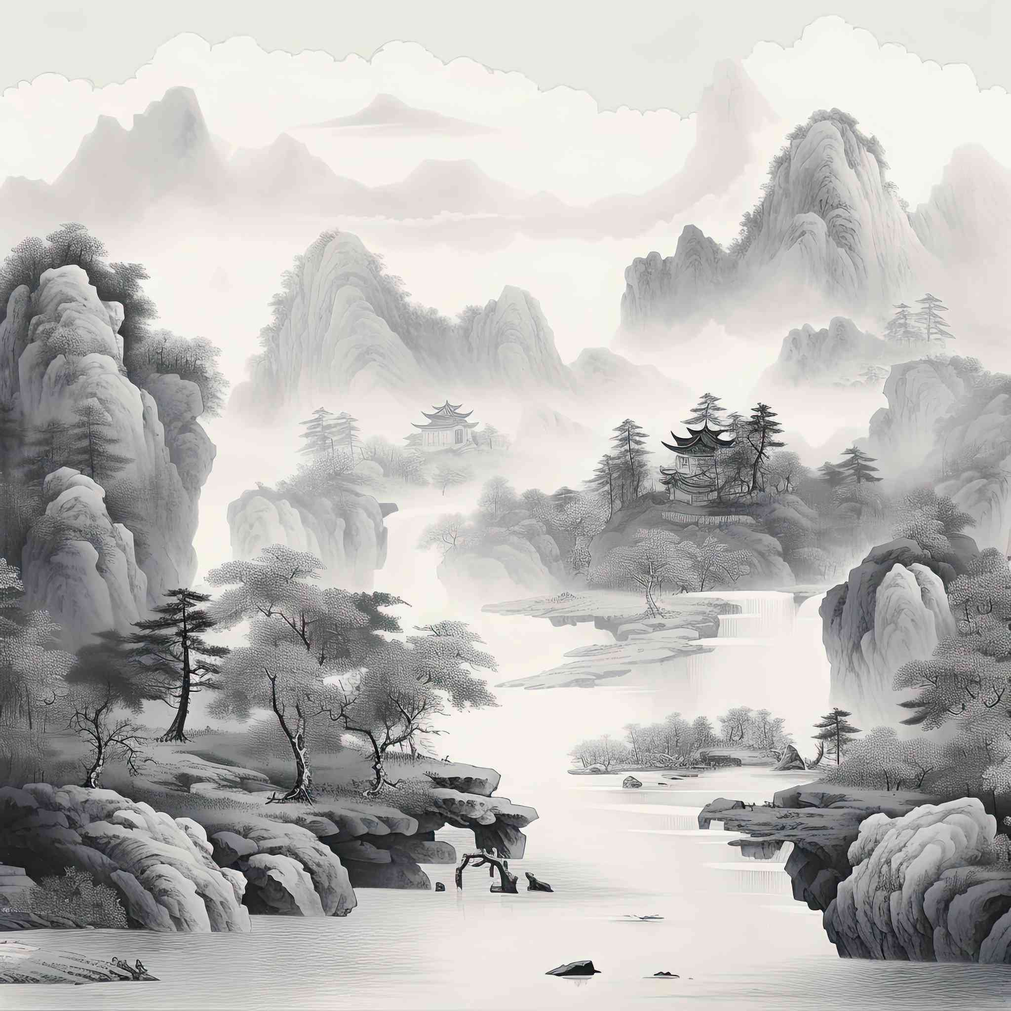 现代山水画ai创作软件