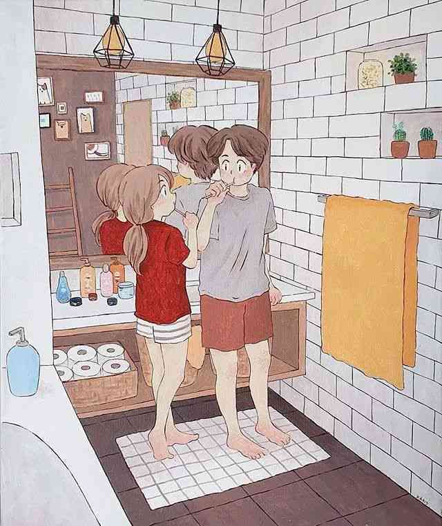 绘画素材大全：情侣插画、浪漫场景、甜蜜瞬间一网打尽
