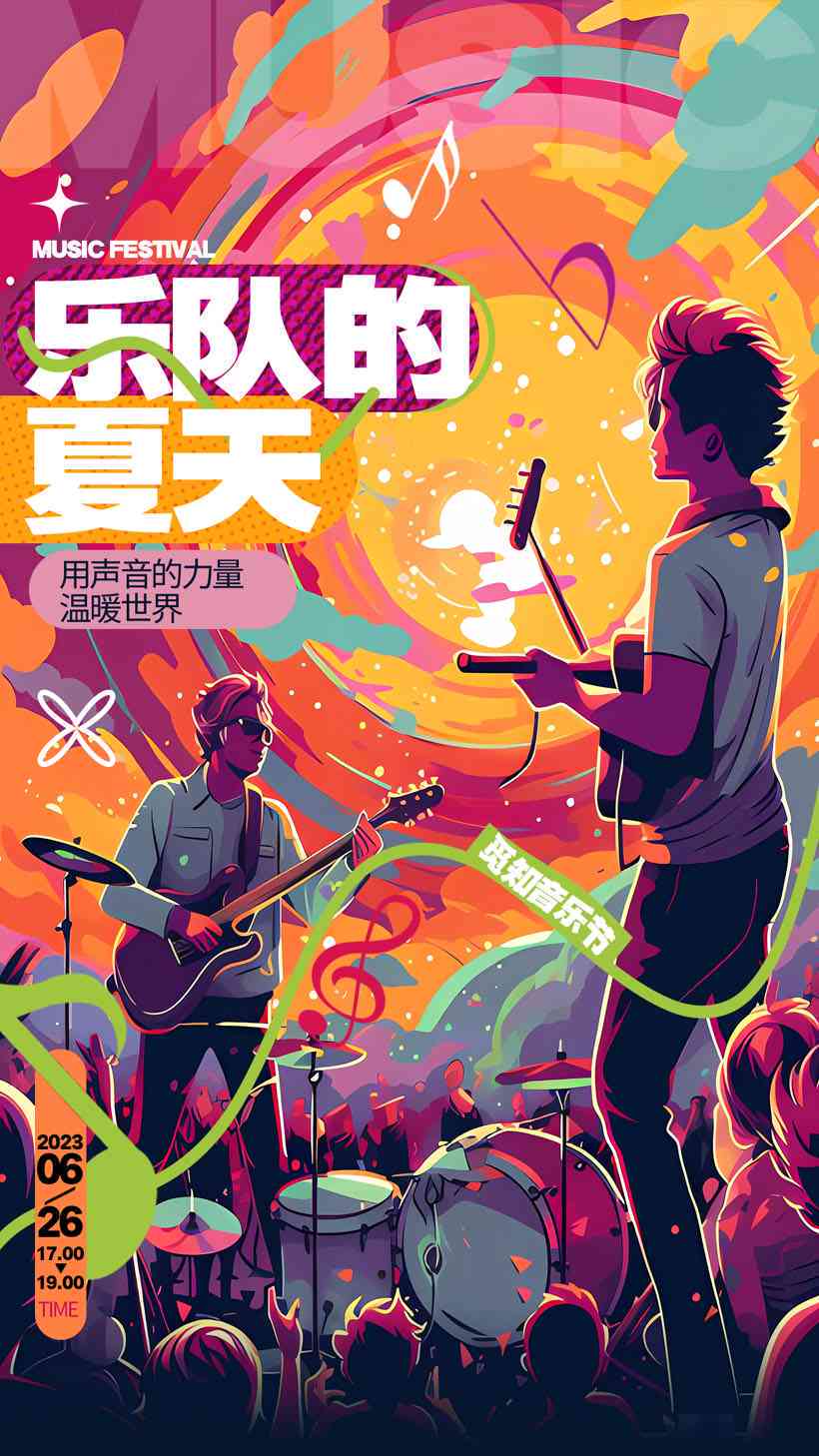 原创乐队传海报设计素材库