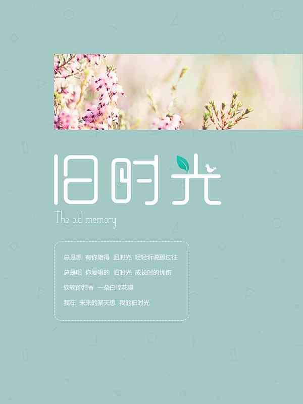 ai设计日时光海报文案