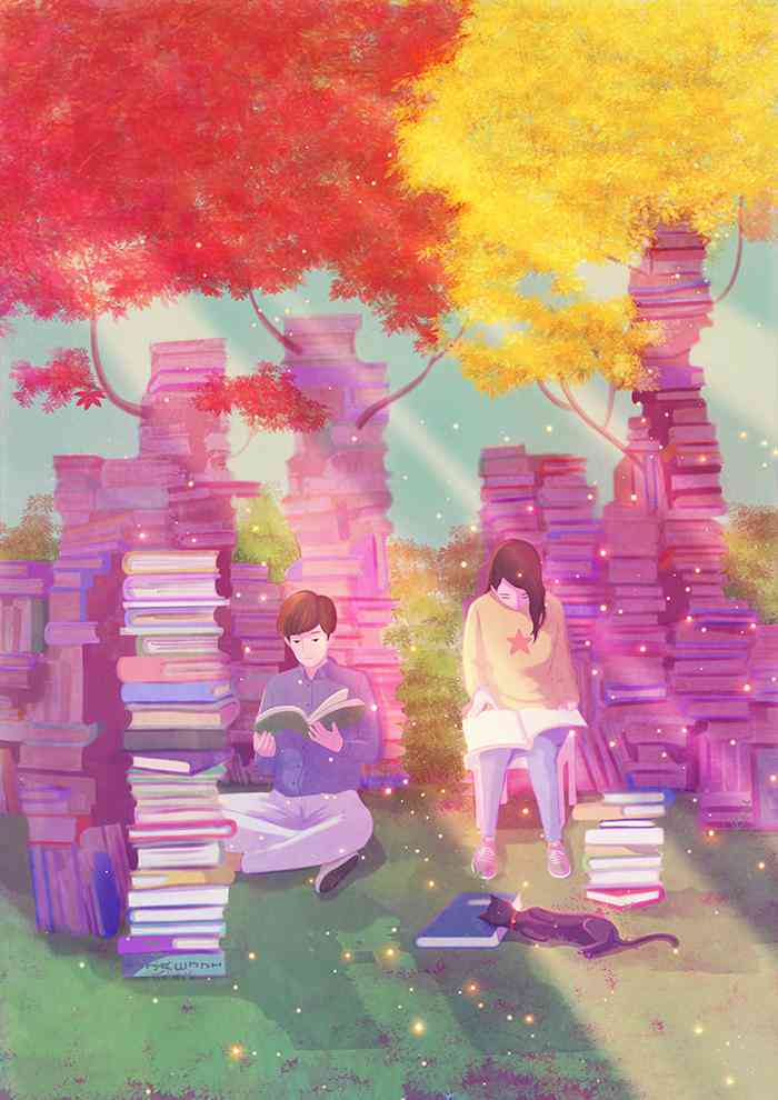 浪漫爱情：独特创意插画记录心动瞬间