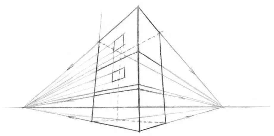 AI透视网格画场景：详解透视网格用法、工具作用及绘制房子的步骤