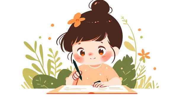 ai绘画小孩写作业麻美