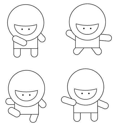 AI做简笔画：人物及其他创意绘制