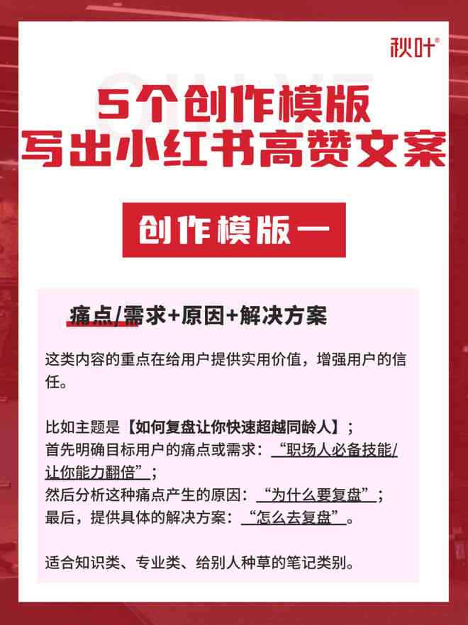 小红书文案免费：模板大全合集工具