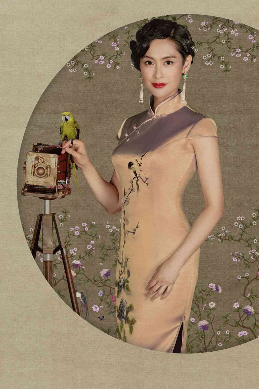 绘画旗袍素材：古典与现代交融的艺术创作参考