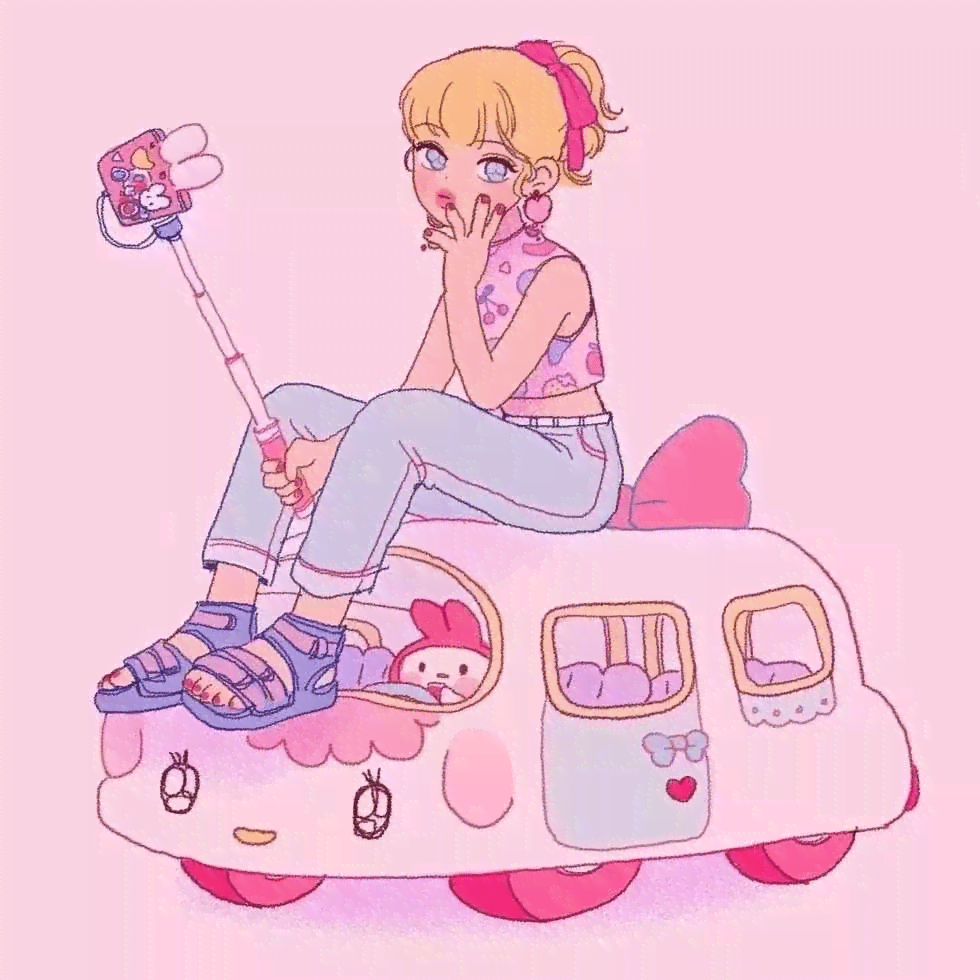 ai小女孩说话文案：爱聊天小萝莉的简笔画式表达