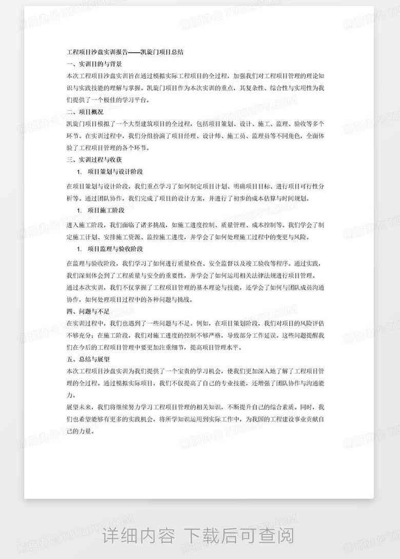 psai实训报告
