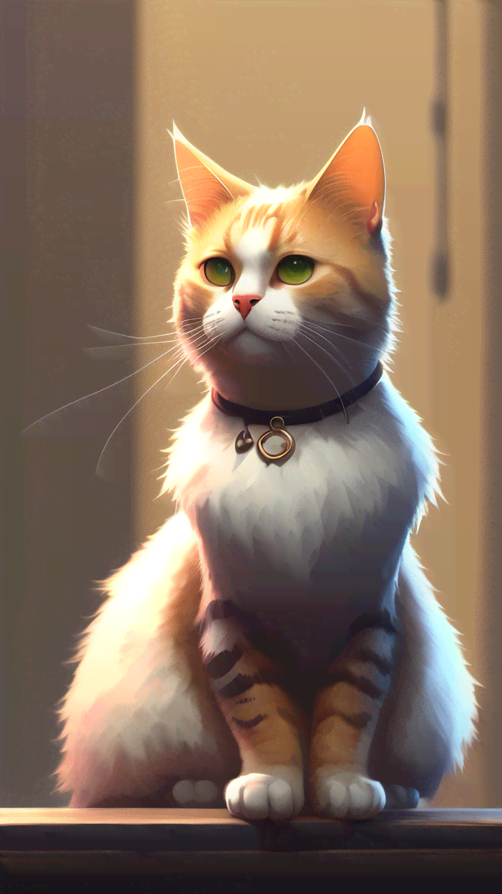 猫咪二次元ai绘画搞笑文案