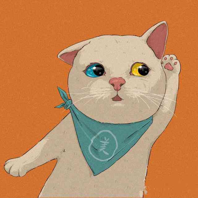 猫咪二次元ai绘画搞笑文案