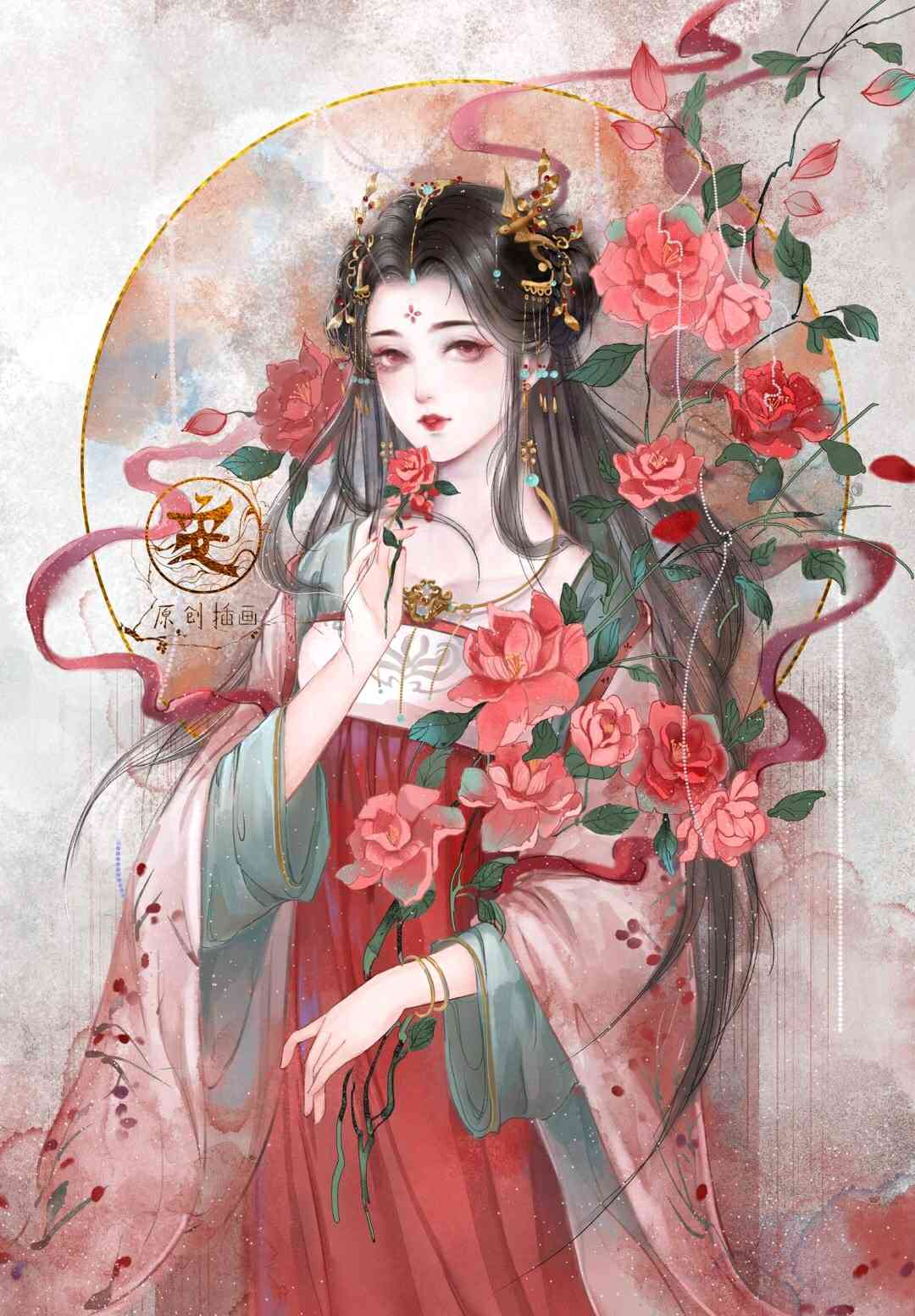 ai创作古风柔女生