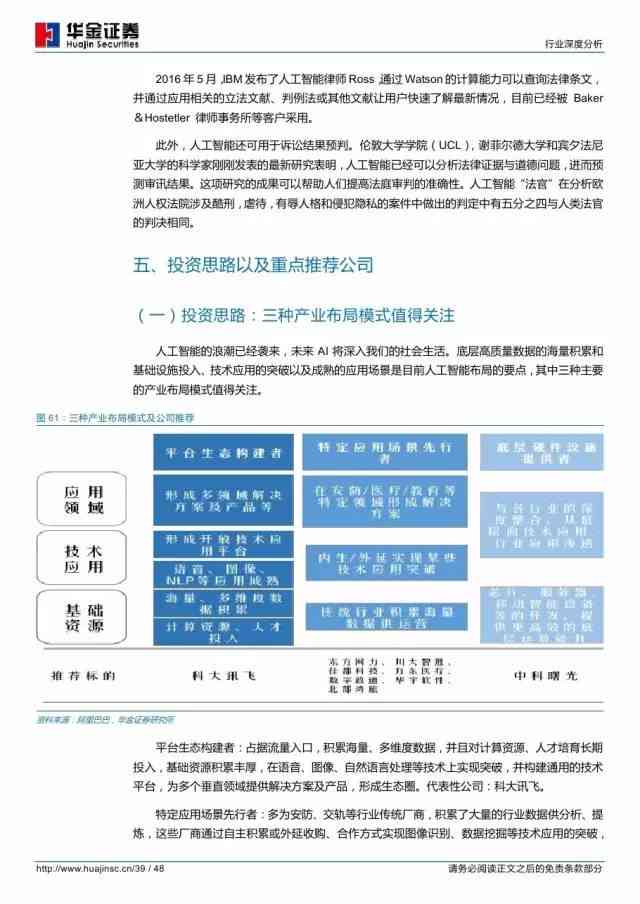 ai公司行业分析报告模板