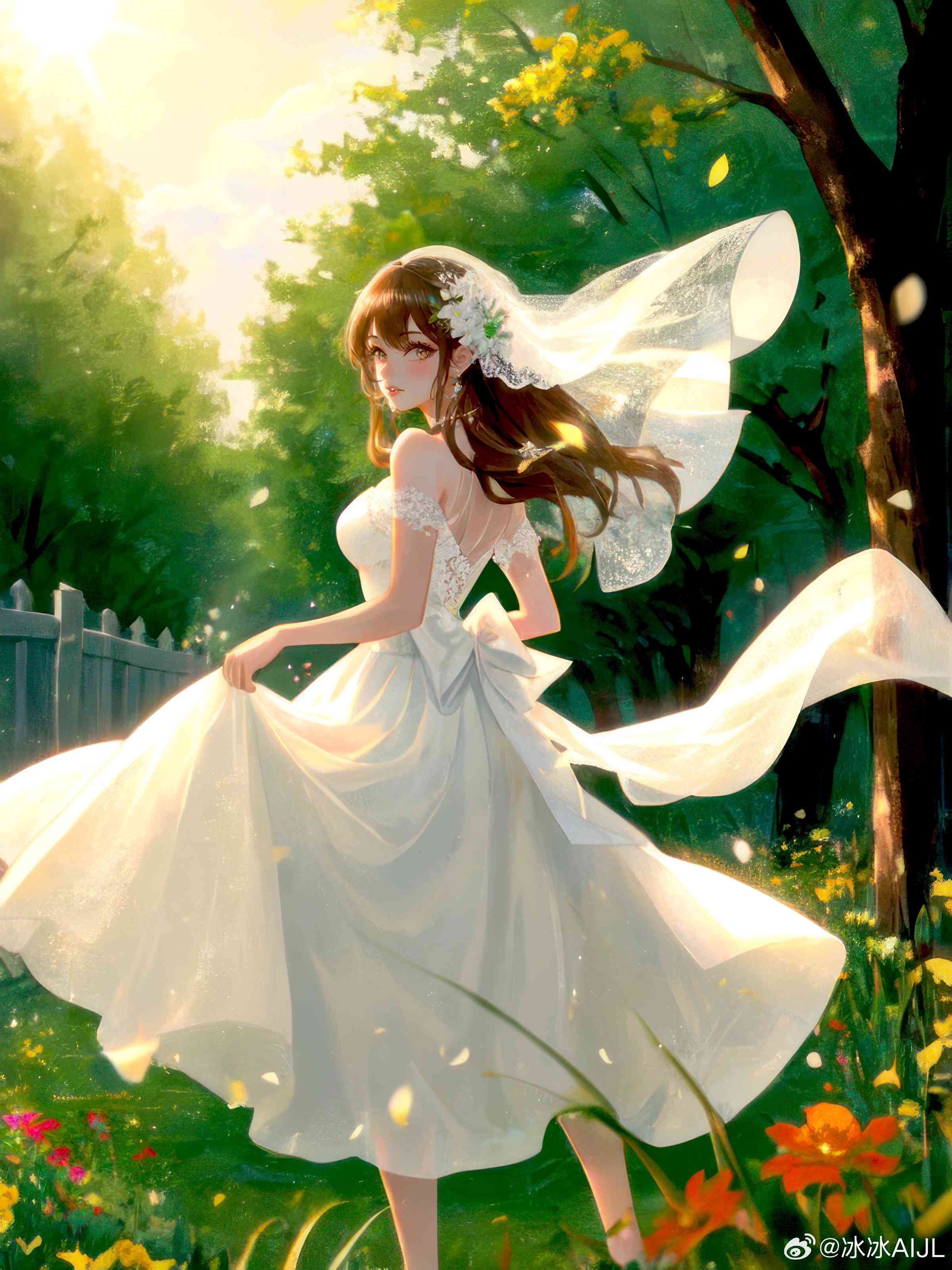 二次元ai结婚照文案怎么写