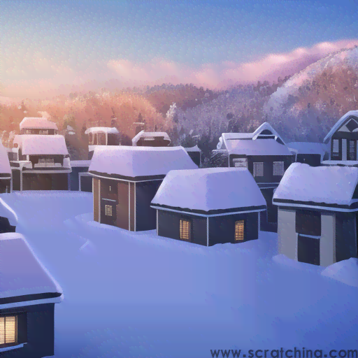 ai创作雪景风景