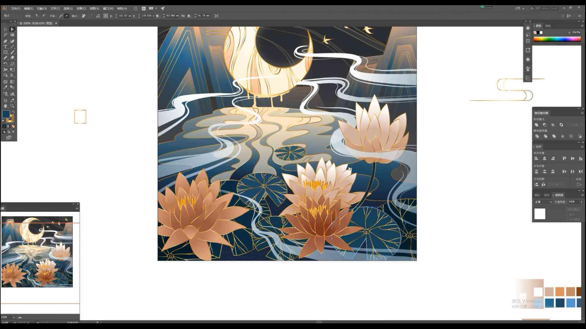 ai人工创作国画作品