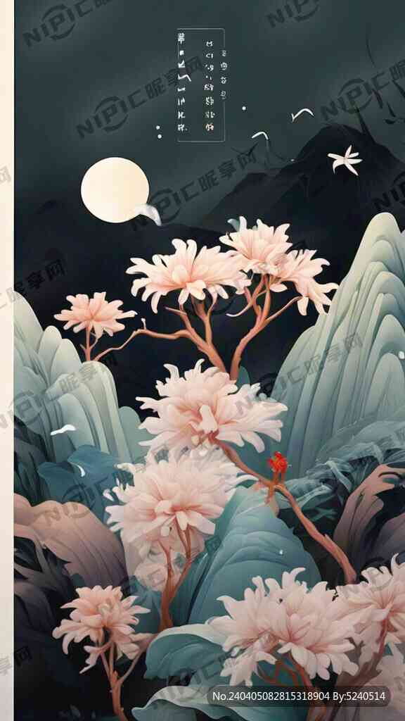 ai人工创作国画作品