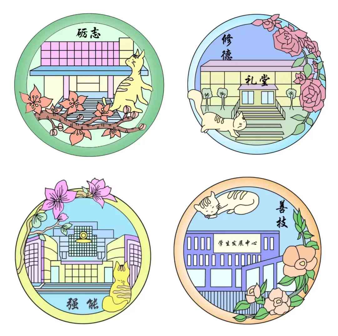 AI校园文创作品
