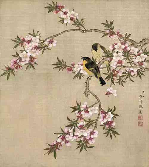 ai绘画桃花文案