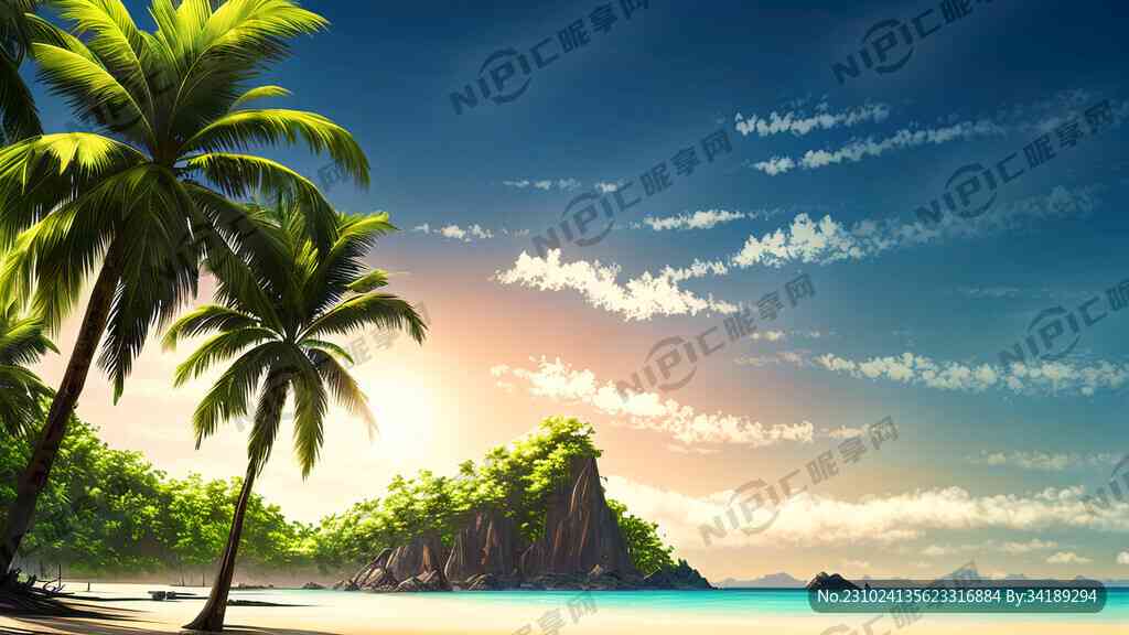 ai创作海景