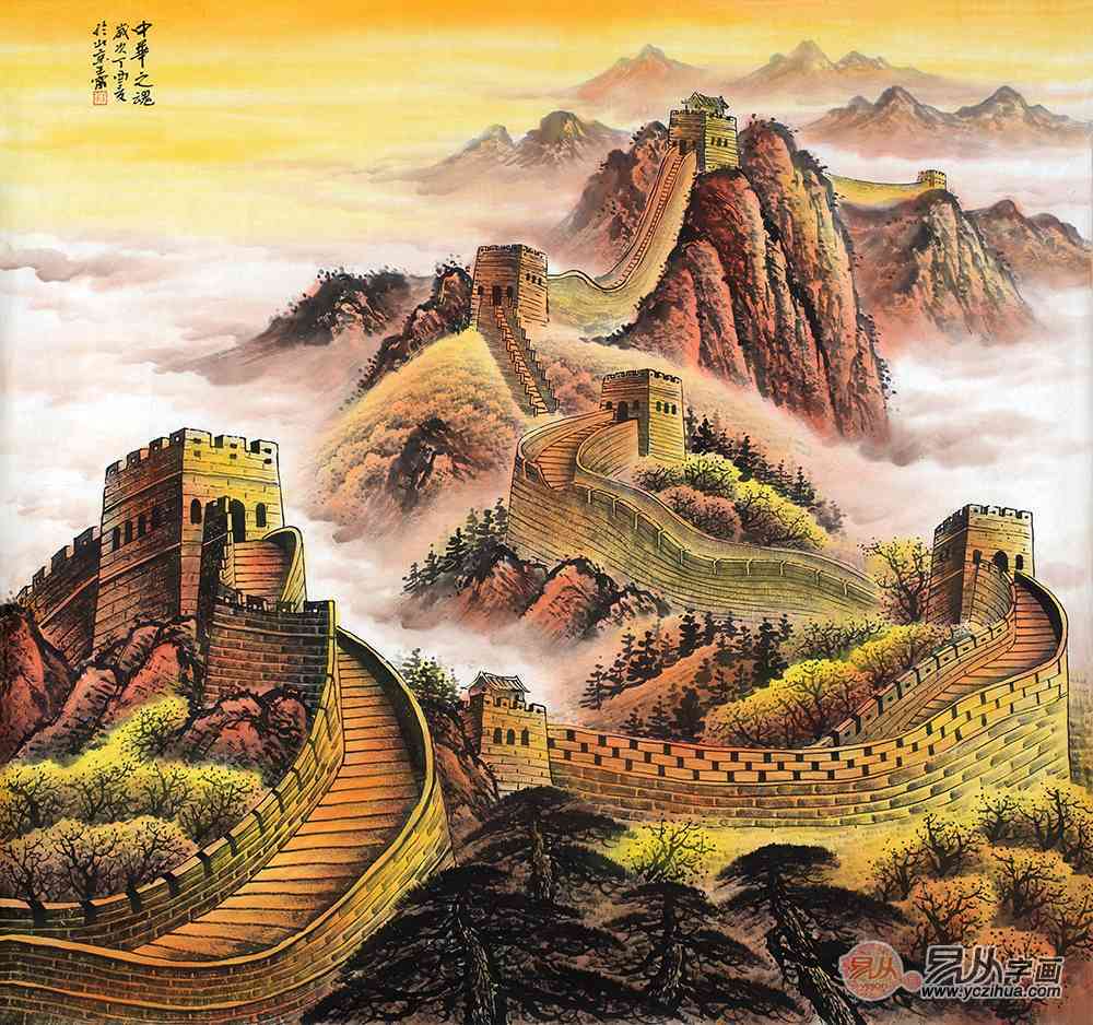 ai绘画长城文案