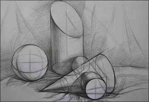 ai数字生活素描创作作品