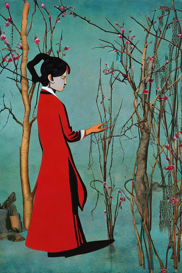 AI创作的人像画作