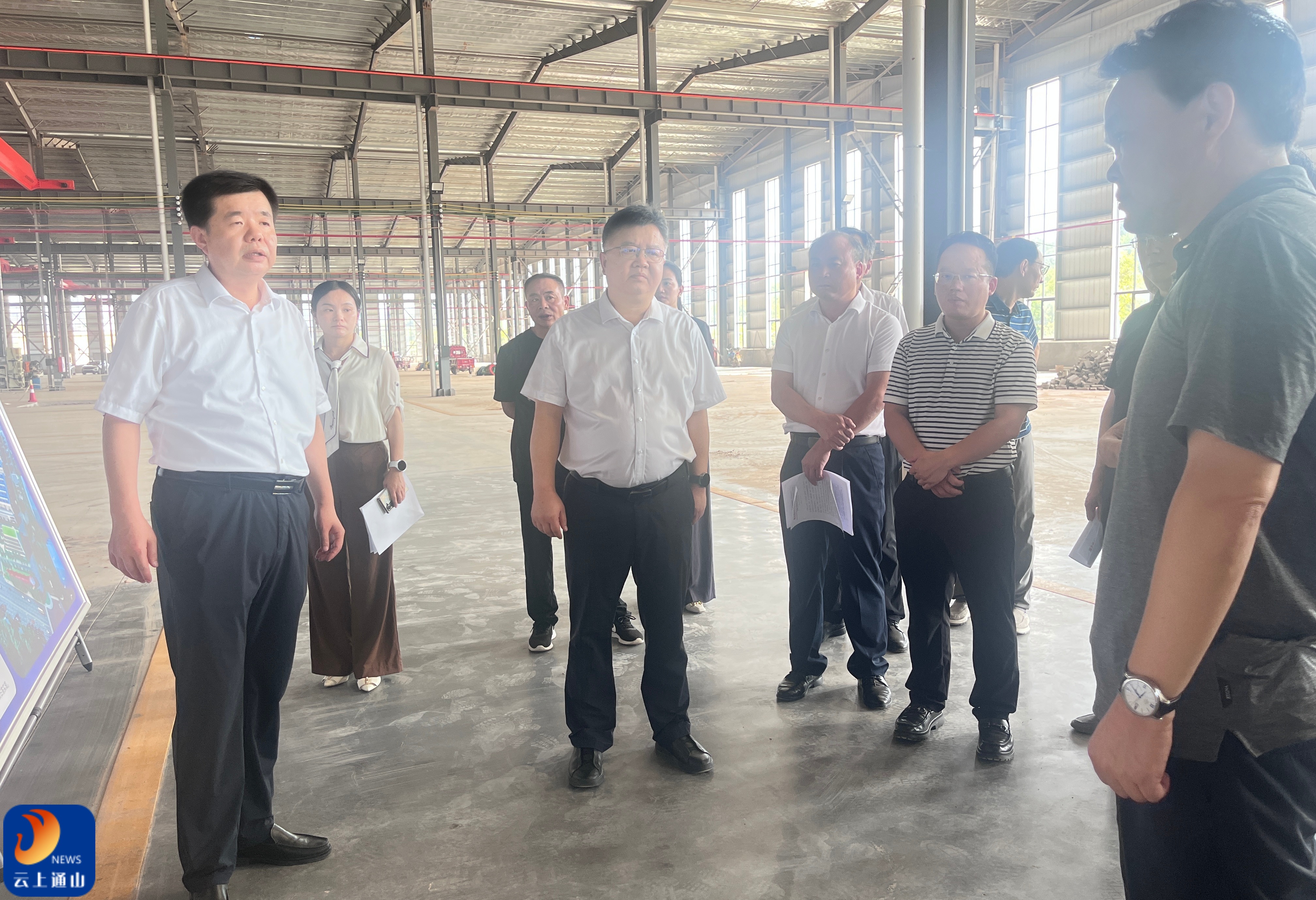 陈洪豪 吴涛调研督办重点项目建设